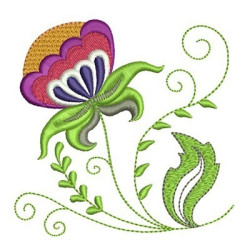 Embroidery Design Mexican Flower 7