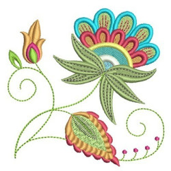 Embroidery Design Mexican Flower 8