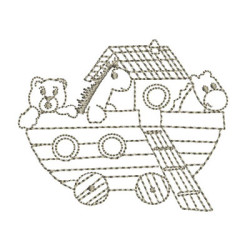 Embroidery Design Ark Of Noah