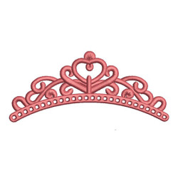 Embroidery Design Crown Sophia 12 Cm