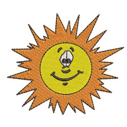 Diseño Para Bordado Niño Sol