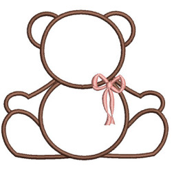 Embroidery Design Contoured Bear 9