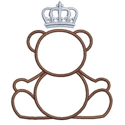 Embroidery Design Contoured Bear 10