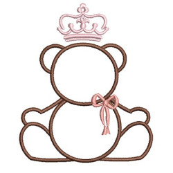 Embroidery Design Contoured Bear 11