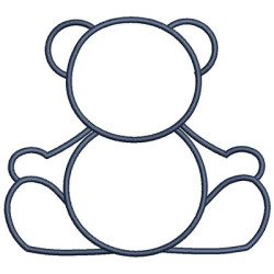 Embroidery Design Contoured Bear 14