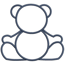 Embroidery Design Contoured Bear 15