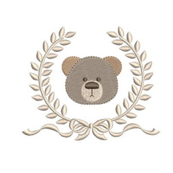 Matriz De Bordado Urso Na Moldura 3