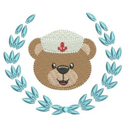 Embroidery Design Bear Sailor N The Frame 6