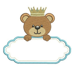 BEAR WITH CROWN IN FRAME