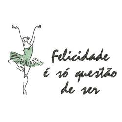 Diseño Para Bordado Felicidad Es Cuestión De Ser Pt