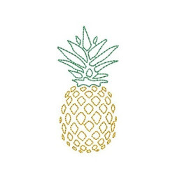 Diseño Para Bordado Ananas 8