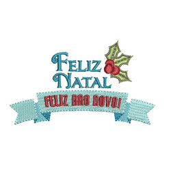 Embroidery Design Merry Christmas 3 Pt