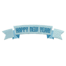 Diseño Para Bordado Feliz Año Nuevo En
