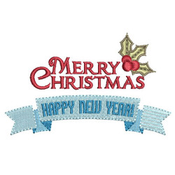 Diseño Para Bordado Feliz Navidad 3 En