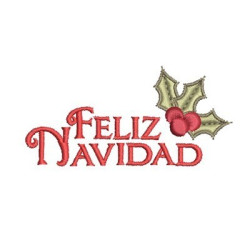 Matriz De Bordado Feliz Navidad 1