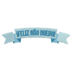 Embroidery Design Happy New Year Es