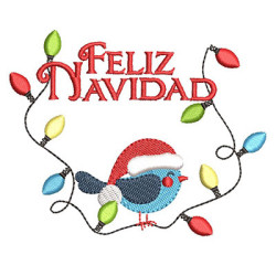 Diseño Para Bordado Feliz Navidad 2