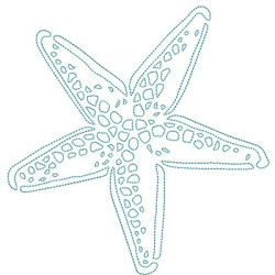 Matriz De Bordado Estrela Do Mar 4