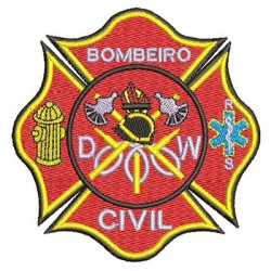 Diseño Para Bordado Bombero Civil Br