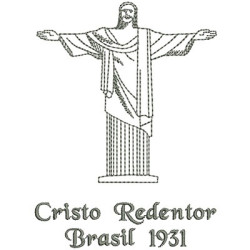Diseño Para Bordado Cristo Redentor