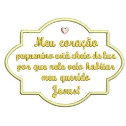 Diseño Para Bordado Mi Corazón Pequenito 1