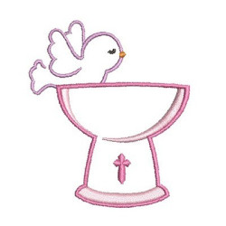 Embroidery Design Baptized Dove 3