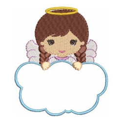 Embroidery Design Angel Girl In Cloud 4