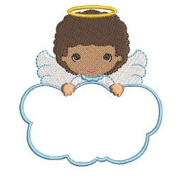 Embroidery Design Angel Boy In Cloud 3