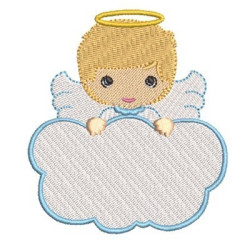 Embroidery Design Angel Boy In Cloud 7