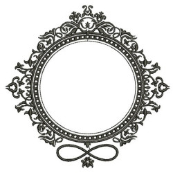 Diseño Para Bordado Marco Provençal Infinito 7