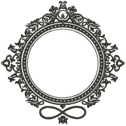 Diseño Para Bordado Marco Provençal Infinito 8