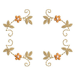 Diseño Para Bordado Marco Floral 7