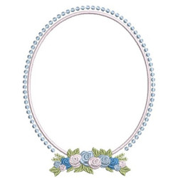 Diseño Para Bordado Marco Floral 8