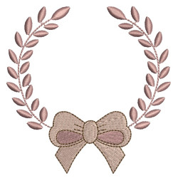 Embroidery Design Acacia Frame With Tie 8