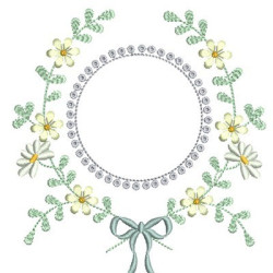 FLORAL FRAME WITH TIE 7
