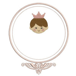 Embroidery Design Frame Princess