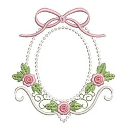 FLORAL FRAME WITH TIE 12