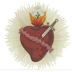 Embroidery Design Immaculate Heart Maria 3