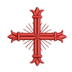 Matriz De Bordado Cruz De Malta 26