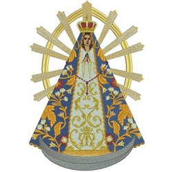 Embroidery Design Virgin Lujan