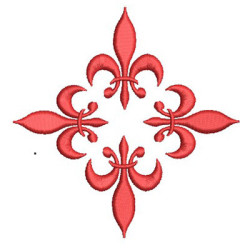 Embroidery Design Cross Lis 10 Cm
