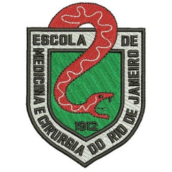 Embroidery Design School Of Medicine And Surgery Of Rio De Janeiro