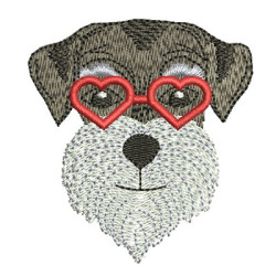 Matriz De Bordado Cachorro De óculos