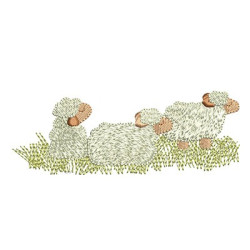 Embroidery Design Little Sheeps