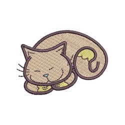 Diseño Para Bordado Gatito Cute