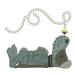 Embroidery Design Schnauzer And Bee