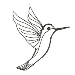 Matriz De Bordado Beija Flor 4