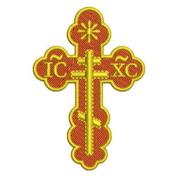 Diseño Para Bordado Cruz Ortodoxa 1
