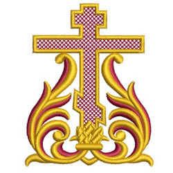 Diseño Para Bordado Cruz Ortodoxa 2