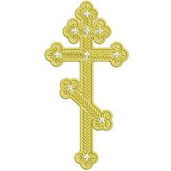 Diseño Para Bordado Cruz Ortodoxa 3
